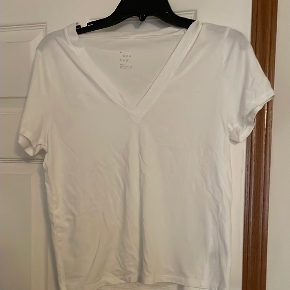 A New Day White Fitted Short Sleeve Tee